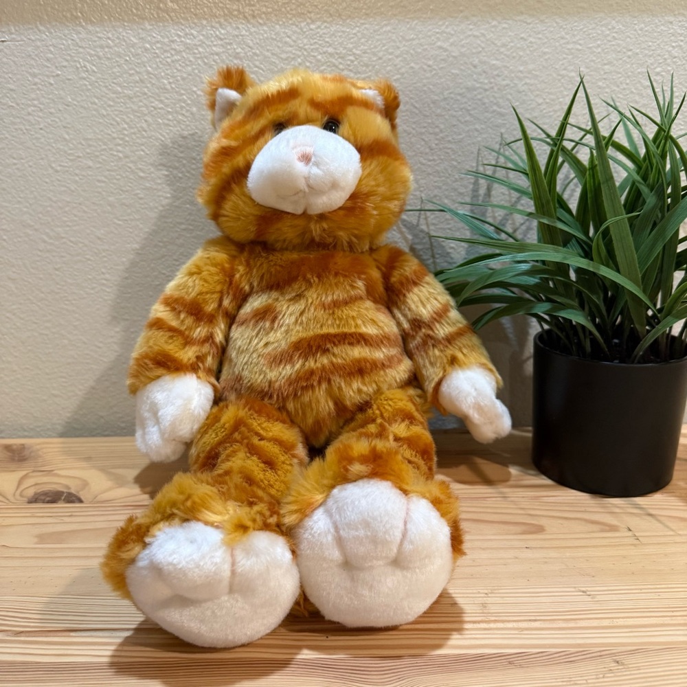 Build-A-Bear Orange and White Plush Toy
